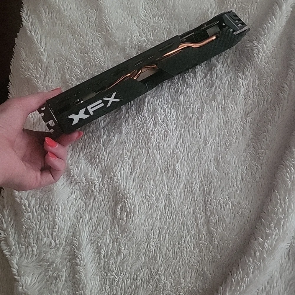 Black Graphics Card with Red Accents